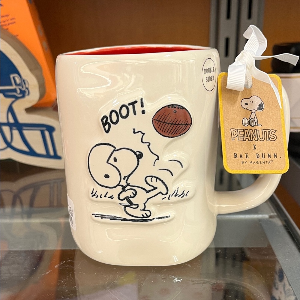 Peanuts Rae Dunn Snoopy Football Mug